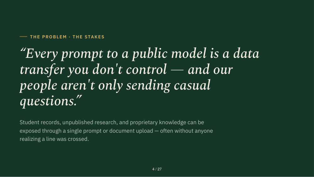 Slide 04: Risk of Public AI